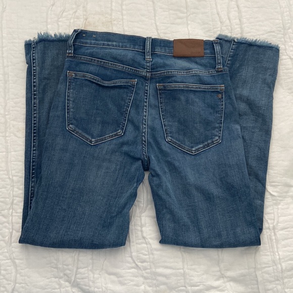 Stovepipe madewell denim jeans size 24 very slightly cropped - Picture 3 of 6